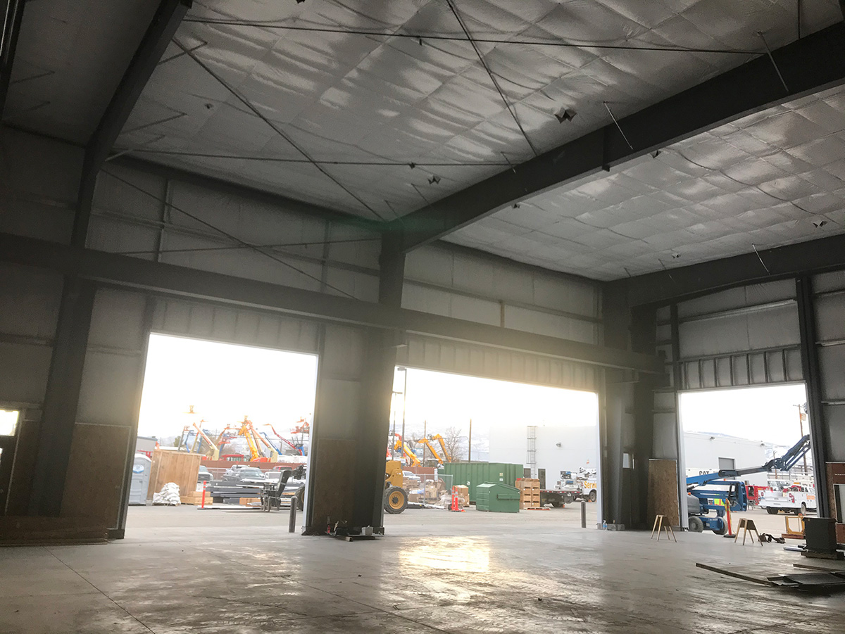 empty garage with white ceiling